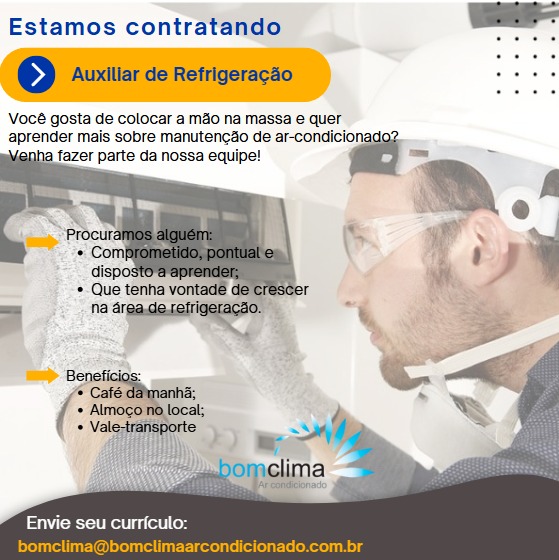 Bom Clima está contratando — veja os detalhes